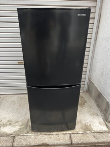 アイリスオーヤマ 142L 冷凍庫大容量 ブラック 2ドア冷凍冷蔵庫 IRSD-14A-B