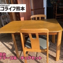 折り畳みウッドテーブル・チェアセット【s3-220】