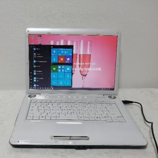★光沢ホワイト！初心者◎サポート充実！Win10Office★東芝