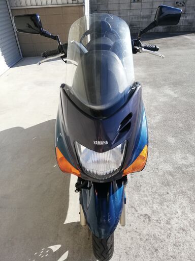 マジェスティ125 キャブレター エンジン調子良い、外装傷大きいので