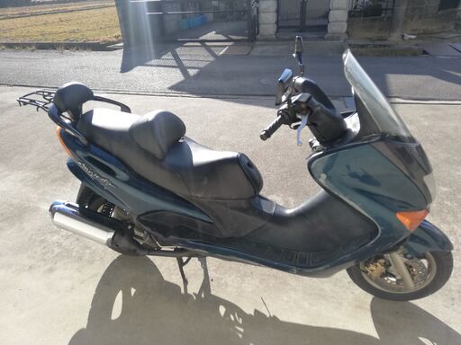 マジェスティ125 キャブレター エンジン調子良い、外装傷大きいので