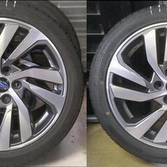 価格変更　手渡し限定　レヴォーグ純正アルミ4本夏タイヤ225/45R18付き