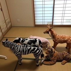 【ネット決済】動物のぬいぐるみ　置き物