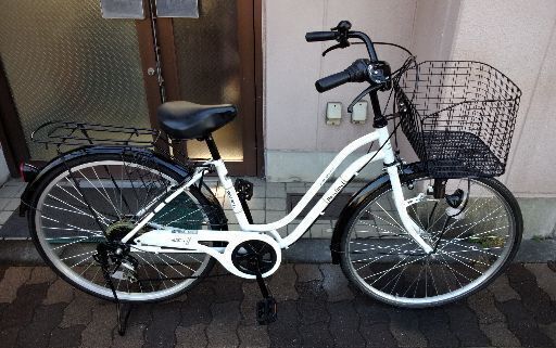 Reschnel]26吋 ファッションファミリーサイクル 外装6段