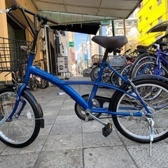 【ネット決済】✔️安く 自転車　 青　✔️