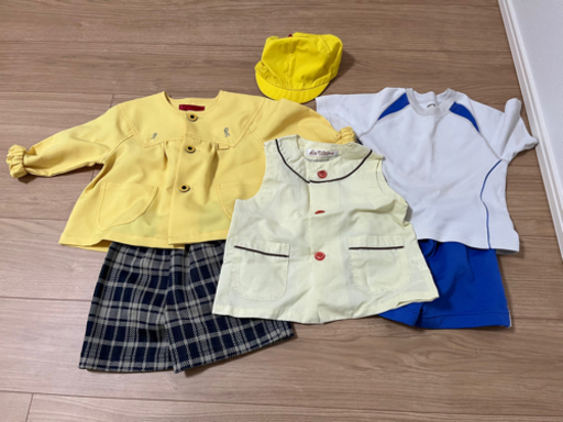 値下げ‼️東箱崎保育園　制服一式（90センチ）➕通園カバン