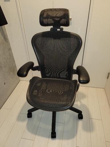 ハーマンミラー アーロンチェア JOIFA339 (専用ヘッドレスト付き) - 椅子