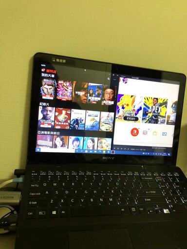 ノートパソコン タッチパネル搭載 SONY VAIO Fit 15 SVF15A17CJB Core i5 3337U 1.8GHz メモリ