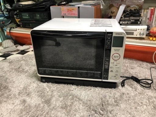 【リサイクルサービス八光　田上店　安心の1か月保証　配達・設置OK】日立 HITACHI MRO-RF6 W [ヘルシーシェフ 過熱水蒸気オーブンレンジ 23L ホワイト] 2016製