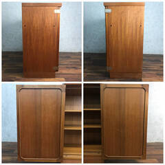 PH7/88　日田工芸 北欧モダン チーク材 収納 ビンテージ 引出し マキシム 靴箱 キャビネット 棚