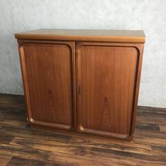 PH7/88　日田工芸 北欧モダン チーク材 収納 ビンテージ 引出し マキシム 靴箱 キャビネット 棚