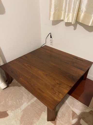 ローテーブル 90×90×30cm 脚折りたたみ可能