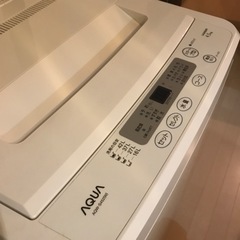 洗濯機　AQUA AQW-S452(W)