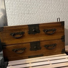 【ネット決済】古家具　木　タンス　収納家具