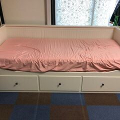 IKEA   HEMNES（ヘムネス）ベッド × シングルマット...