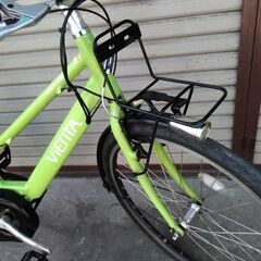 ヤマハ電動自転車VIENTA PM26V 26インチ 内装5段 黄緑 美品 配送無料