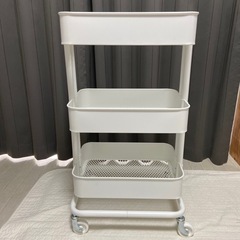 【新品】IKEA イケア　ロースコグ　ホワイト　RÅSKOG キ...