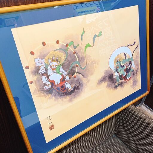 絵画 風神雷神