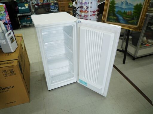 冷凍庫 100L 2017年製 Haier JF-NU100G 1ドア 前開き ホワイト 白色