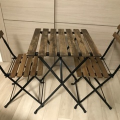 IKEA ベランダ用テーブル&椅子