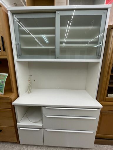 ⭐松田家具 2面レンジボード 定価￥78,600 ソフトクローザー スチームオーブン対応！！⭐