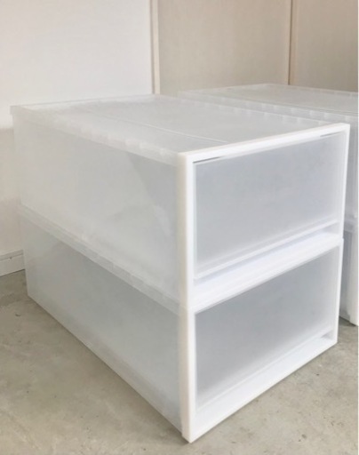 【取引中】超美品！無印良品 衣装ケース 引出式 大 2個セット 専用キャスター付き②
