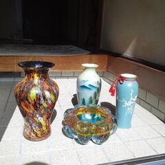 花瓶、ガラス製器