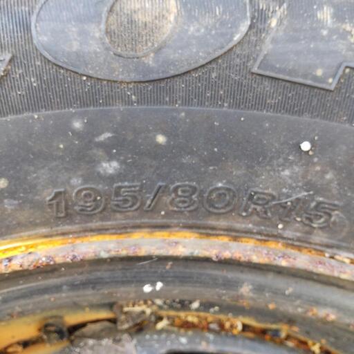 鉄チンホイール　15インチ6穴　車検用にどうぞ