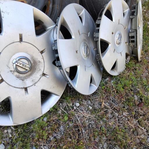 鉄チンホイール　15インチ6穴　車検用にどうぞ