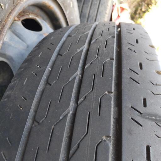 鉄チンホイール　15インチ6穴　車検用にどうぞ