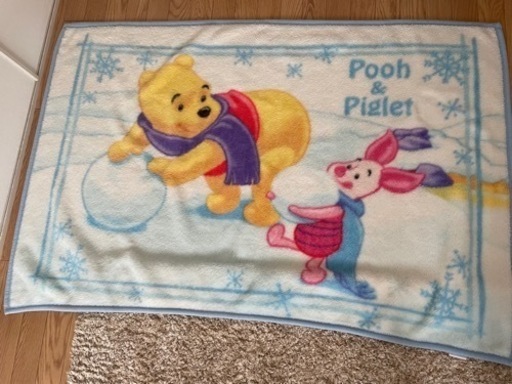 プーさんブランケット大判ひざ掛け毛布ディズニーストア しのはら 近鉄奈良の寝具 毛布 ブランケット の中古あげます 譲ります ジモティーで不用品の処分