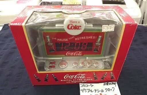 お値下げ！コカ・コーラ デジタル置時計 アラーム クロック 目覚まし時計 インテリア コレクションに　札幌　西岡店