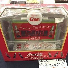 コカ・コーラ デジタル置時計 アラーム クロック 目覚まし時計 インテリア コレクションに　札幌　西岡店の画像