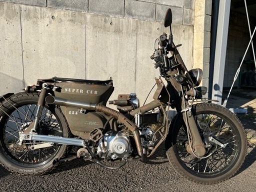 スーパーカブ90改110cc世紀末ミリタリー仕様