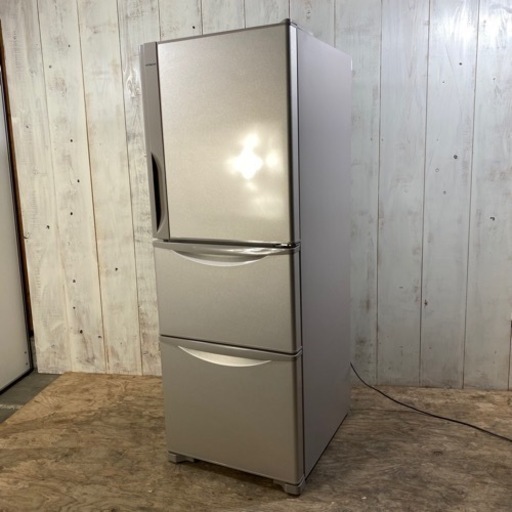【3/19 終】HITACHI ノンフロン 冷凍 冷蔵庫 R-27FV 3ドア 265L 2016年製 シルバー 日立 菊倉NS