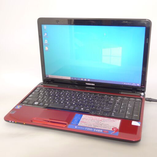 即使用可 Wi-Fi有 レッド 赤 ノートパソコン 15.6型 TOSHIBA 東芝 T350