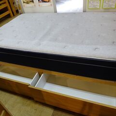 ニトリ　引き出し付きセミダブルベッド　デュアルポケット2【愛品倶楽部柏店】