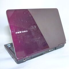 大容量HDD-500GB Wi-Fi有 あずき色 紫 ノートパソコン 15.6型 FUJITSU 