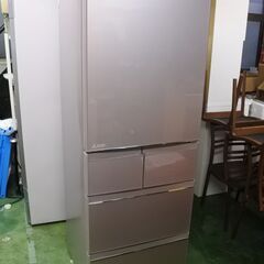 三菱 17年式 MR-B46A-P 455L 5ドア ガラストップ 冷蔵庫 エリア格安配達