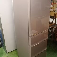 三菱 17年式 MR-B46A-P 455L 5ドア ガラストップ 冷蔵庫 エリア格安配達