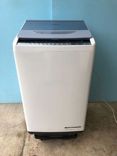 2018年製 日立　全自動電気洗濯機 HITACHI 7.0kg ビートウォッシュ ガラストップ ナイアガラビート洗浄 ステンレス槽　TY