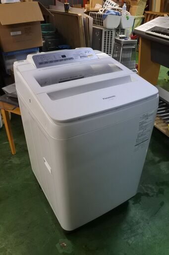 Panasonic 17年式 NA-FA80H3 8kg洗い 簡易乾燥機能 ファミリータイプ 洗濯機 エリア格安配達 2*21