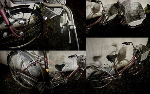 ブリヂストン　自転車ジョブナ 　3段変速　ピンク　２６インチ　ママチャリ