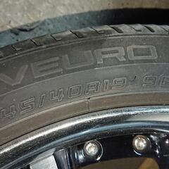 ホイール付き、ダンロップ ビューロー VE304 245/40R19  低距離走行