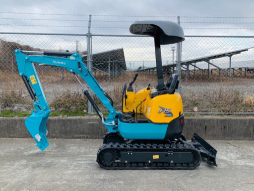 クボタ　ミニユンボ　U-15-3 建設機械　1086時間 倍速付き　ブレーカー配管付き　パターン切り替え可能　キャタ幅調整付 　1.5tクラス 下取りOK