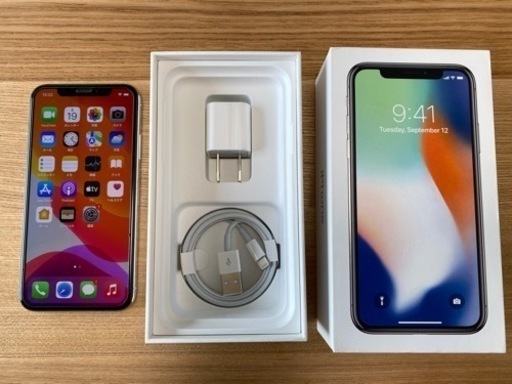 iPhone X Silver 256 GB Softbank SIMフリー