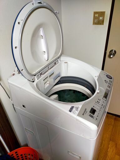 シャープ製簡易乾燥機能付き洗濯機格安でお譲りします　(型番： SHARP ES-TA840)