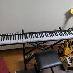 【ネット決済・配送可】Longeye 電子ピアノ 88鍵盤　イス...