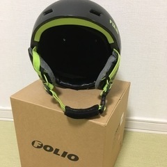【取引完了】FOLIOスキーヘルメットBLK Mサイズ