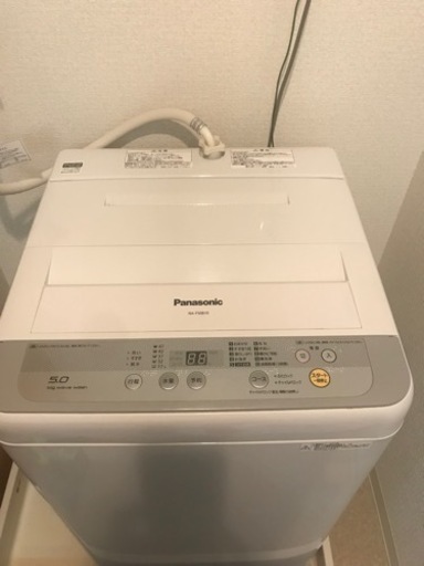 【 取引中 】全自動洗濯機 Panasonic パナソニック NA-F50B10 5kg 2017年製【 引き取り限定】